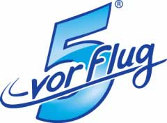 5 vor Flug Logo