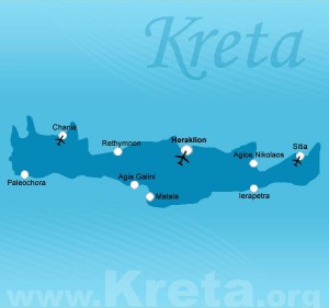Kreta Karte - Landkarte